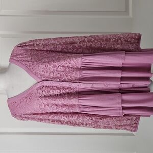 Torrid NWT Babydoll Lace Tiered Top